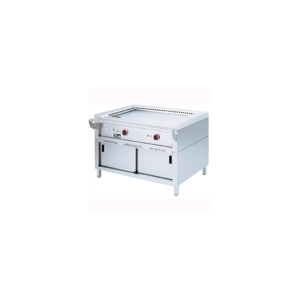 Elektro "Teppanyaki" Platte, 2 Zonen (2x 3,5 kW), auf Unterschrank