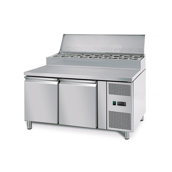 Zubereitungstisch 1,4mx0,7m - mit 2 Türen