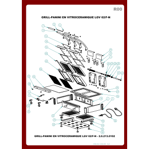 Kontaktgrill Panini DOPPELT Glaskeramik