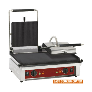 Kontaktgrill DOPPELT, emaillierte Platten