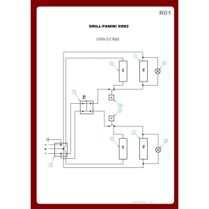 Elektro Kontaktgrill Panini DOPPELT, gerillte Platte