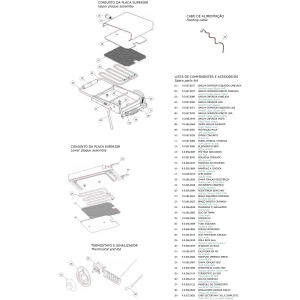 Elektro Kontaktgrill Panini DOPPELT, gerillte Platte