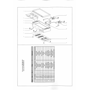Gas Tischgrill, doppelt, emaillierte Oberfläche