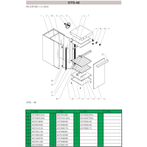 Tellerwärmeschrank für 60 Stück, Durchmesser 350mm