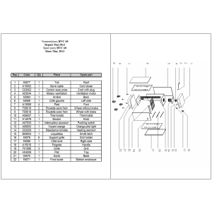 Tellerwärmeschrank mit Pendeltür