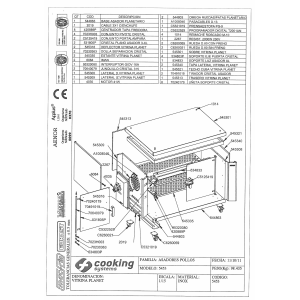 Elektro Hähnchengrill, 6 Drehspieße 1080mm, 36 St. - 1410 mm