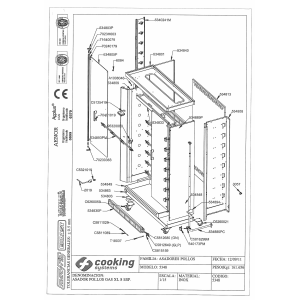 Elektro Hähnchengrill, 6 Drehspieße 1080mm, 36 St. - 1410 mm