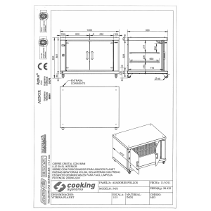Elektro Hähnchengrill, 6 Drehspieße 1080mm, 36 St. - 1410 mm