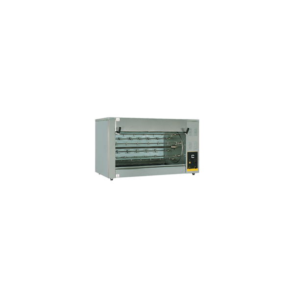 Elektro Hähnchengrill, 10 Drehspieße 1240 mm, 80 St. - 1600 mm