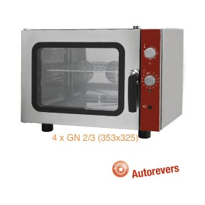 Elektro Konvektionsofen 4x GN 2/3 + Befeuchter manuell
