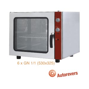 Elektro Konvektionsofen 6x GN 1/1 + manueller Befeuchter