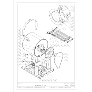 Waschmaschine zur Bodeninstallierung "Inox" 23 kg mit Timer