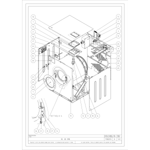 Waschmaschine zur Bodeninstallierung "Inox" 30 kg mit Timer