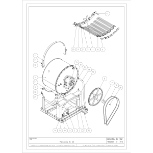 Waschmaschine zur Bodeninstallierung "Inox" 30 kg mit Timer