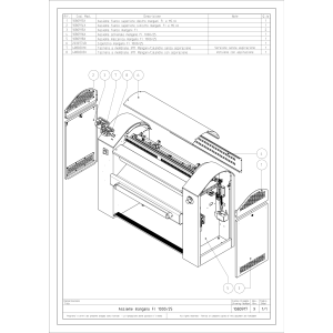 Mangel, Rolle (Nomex) 1000 mm Ø 250 mm