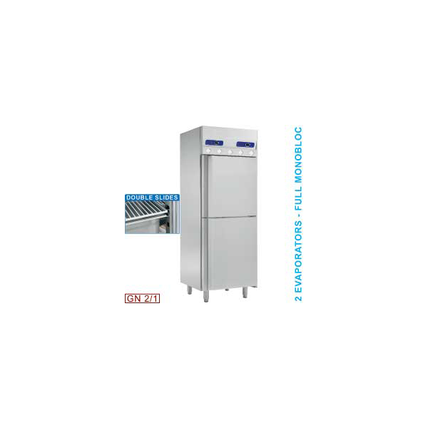 Umluft- Kühl- und Gefrierschrank 2x 350 Liter 2 Türen GN 2/1