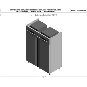 Umluft- Kühl - und Gefrierschrank 2x 700 Liter 2 Türen GN 2/1