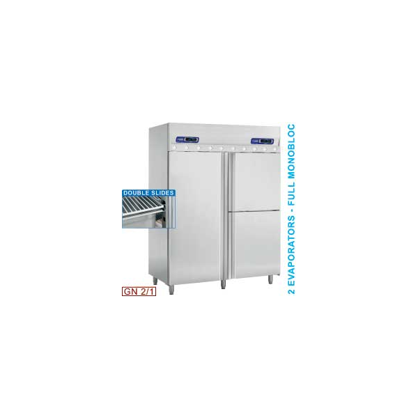 Kühl und Fischschrank 1050+350 Liter 3 Türen GN 2/1 & 1/1