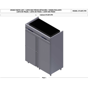Kühl und Fischschrank 1050+350 Liter 3 Türen GN 2/1 & 1/1