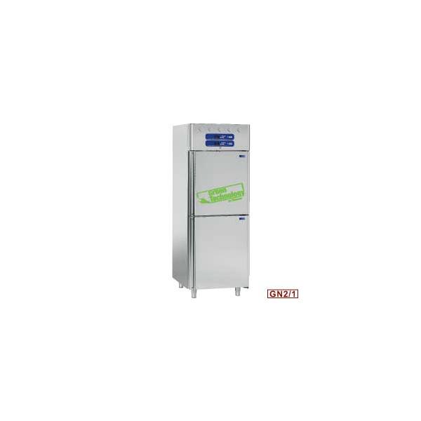 Tief-/Kühlschrank 2x 350 Liter, 2x 1/2 Türen GN 2/1