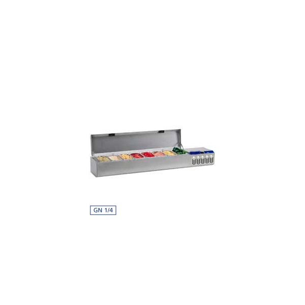 Refrigerated structure GN 8x 1/4 with lid