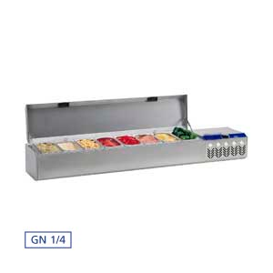 Refrigerated structure GN 8x 1/4 with lid