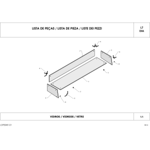 Refrigerated structure GN 8x 1/4 with lid