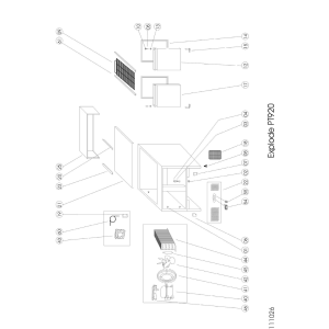 Vorbereitungstisch 2 Türen GN 1/1, Kühlaufsatz
