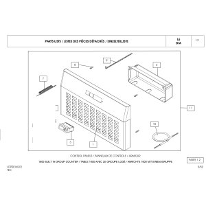 Kühltisch 2 Türen 600x400, 2 neutrale Schubladen