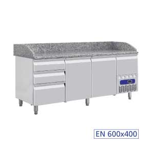 Kühltisch 2 Türen 600x400, 3 neutrale...