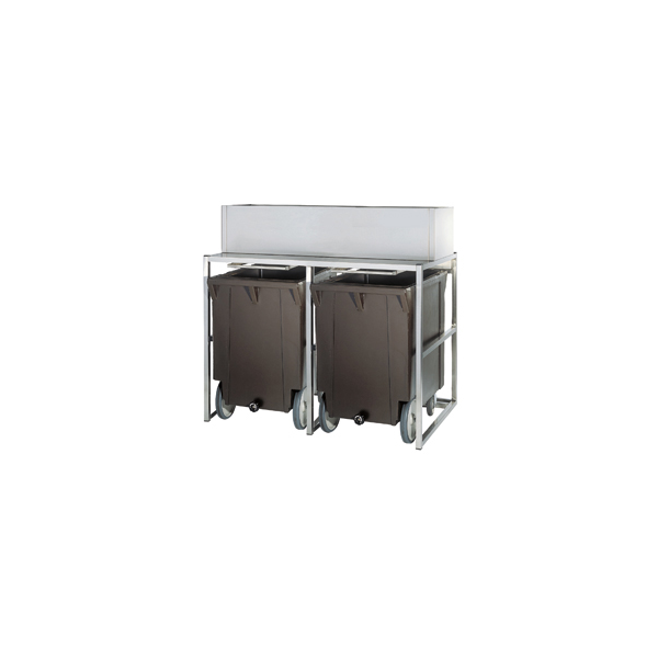 Reservebehälter und Wagen für 2x 108 kg, ICE280MAS & ICE510MAS
