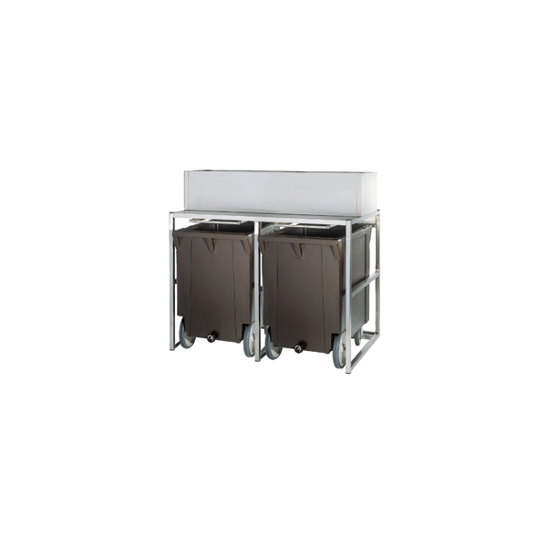 Reservebehälter mit Wagen 2x 108 kg, ICE350IS