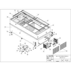 Panorama-Tiefkühltruhe, 2 Kompressoren, 1 Temperatur