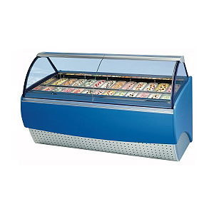 Speiseeisvitrine für 12 Behälter