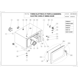Elektro Konvektionsofen 4x 433x333 mm + manueller Befeuchter