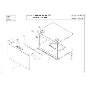 Gärschrank für Öfen mit 2 Türen, 2x6 Ebenen