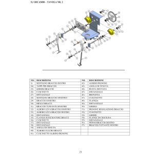 Teigkneter mit verlängerten Armen "große Kapazität", 80 kg