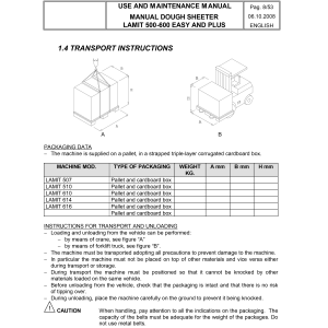 Teigausrollmaschine Tischmodell 500x1000 mm