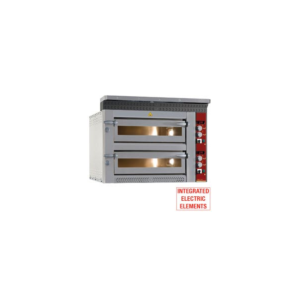 Elektro Pizzaofen, 2x 6 Pizzen Ø 350 mm (B x T x H ) : 1070x 1360xh720 mm