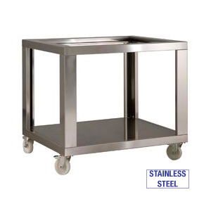 Inox Untergestell + T/i x LD6/35XL-N, Nylon Räder, 2...