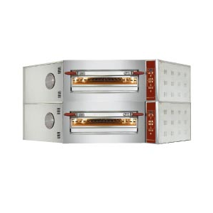 Elektrischer Ofen, Eck-Model, 2 Kammern 2x8 Pizzen...
