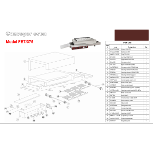 Elektrischer Durchlaufofen 375mm (H75)