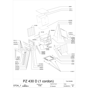 Elektro Pizzaofen, 2 Kammern (3 +3 kW), 430x430xh100 mm