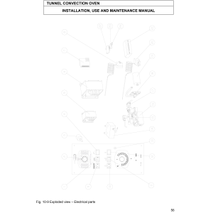 Gas Kettenbandofen Umluft 25-20 Pizzen Ø 350 mm