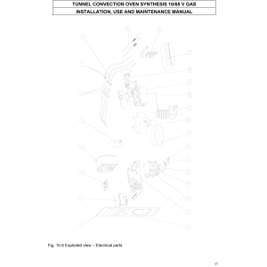Gas Kettenbandofen Umluft 80-70 Pizzen Ø 350 mm