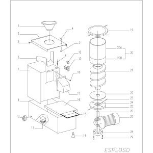 Teigabrundmaschine 3600/1000 st/std. 20/300 gr
