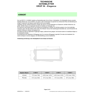 Element Bain-Marie Becken 2x GN 1/1
