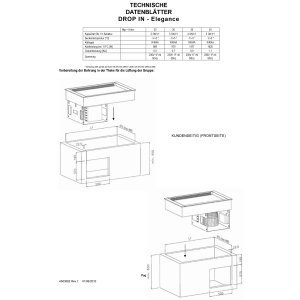 Element Glaskeramik Platte 4x GN 1/1