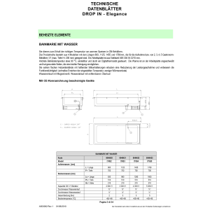 Element Bain-Marie Becken "trocken" belüftet 4x GN 1/1