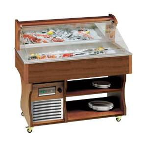 Gekühlte Fischvitrine